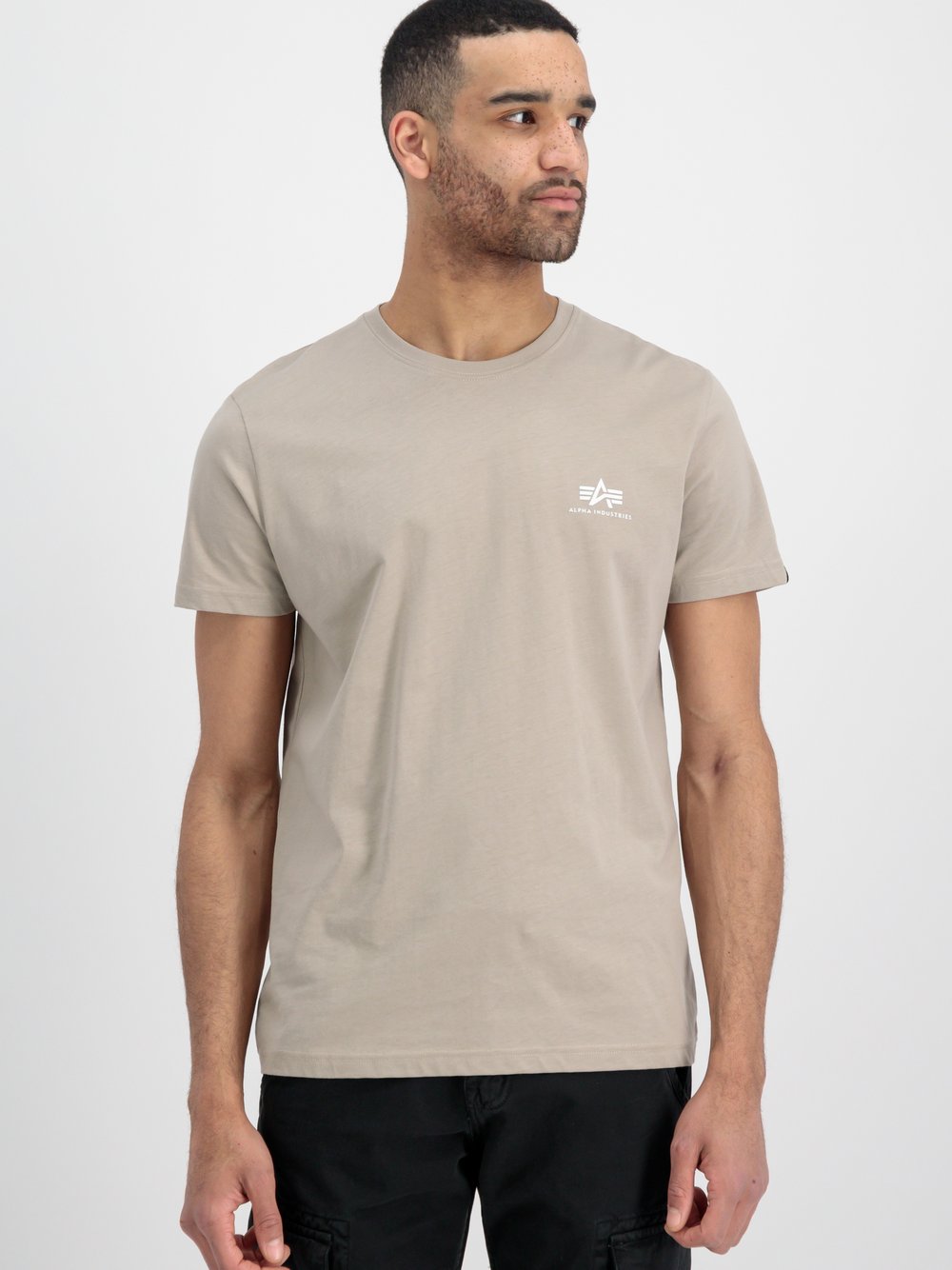 Alpha Industries T-Shirt Herren Baumwolle beige bedruckt, XXL