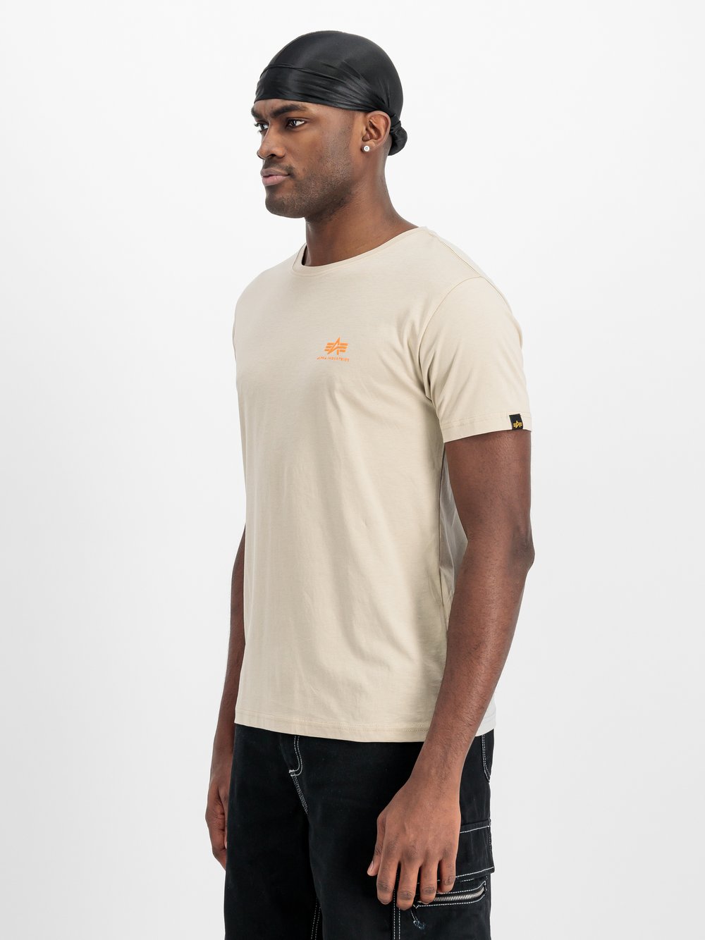 Alpha Industries T-Shirt Herren Baumwolle beige, L