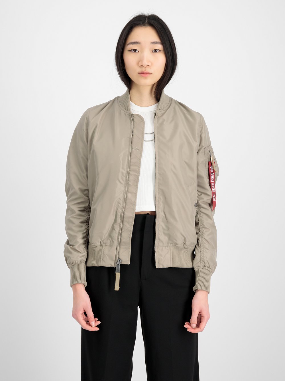 Alpha Industries Bomberjacke Damen beige, S