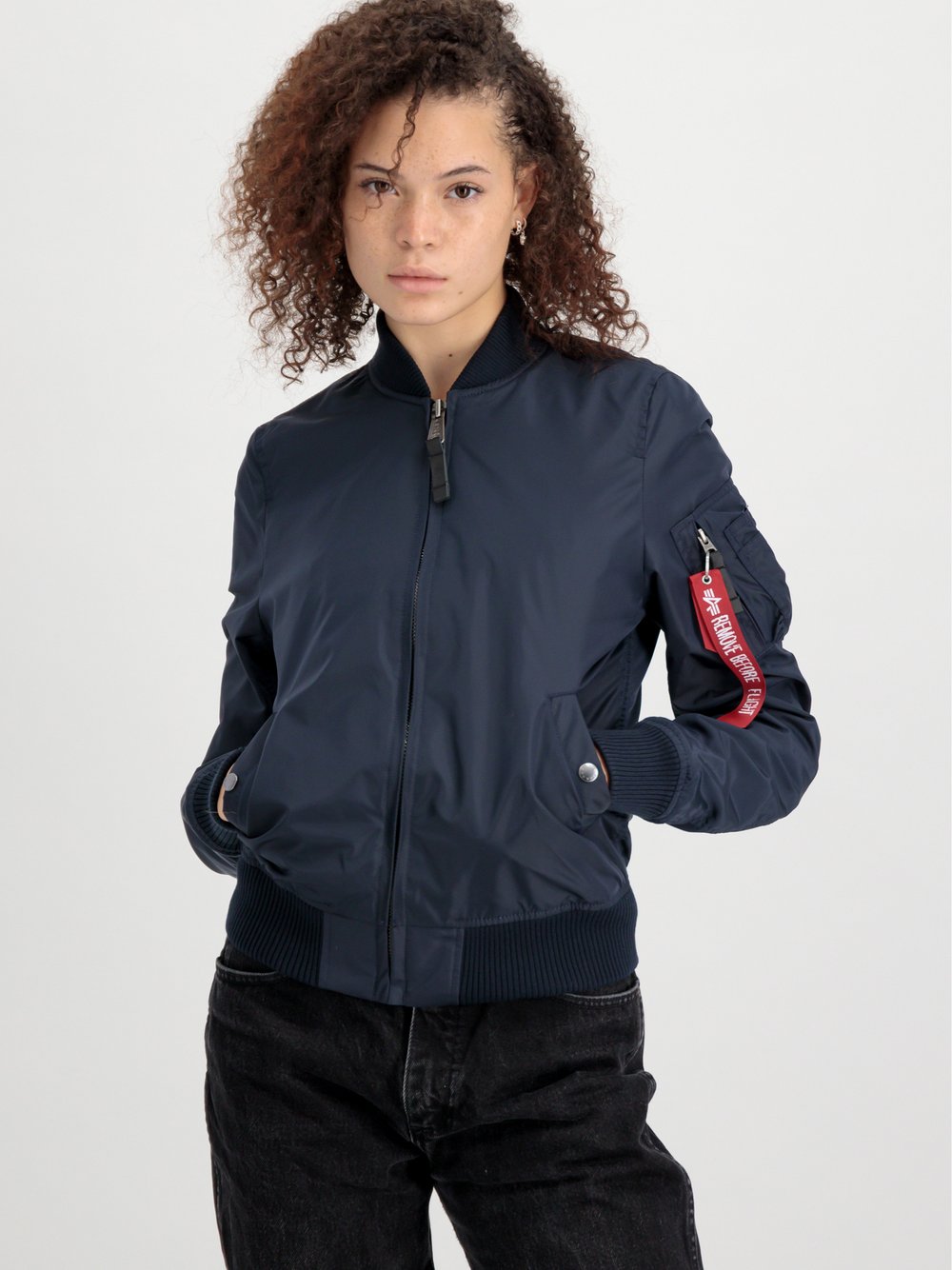 Alpha Industries Bomberjacke Damen blau, XS