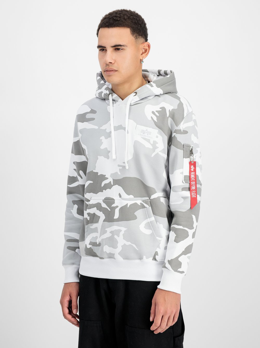 Alpha Industries Kapuzensweatshirt Herren Baumwolle mehrfarbig gemustert, XL