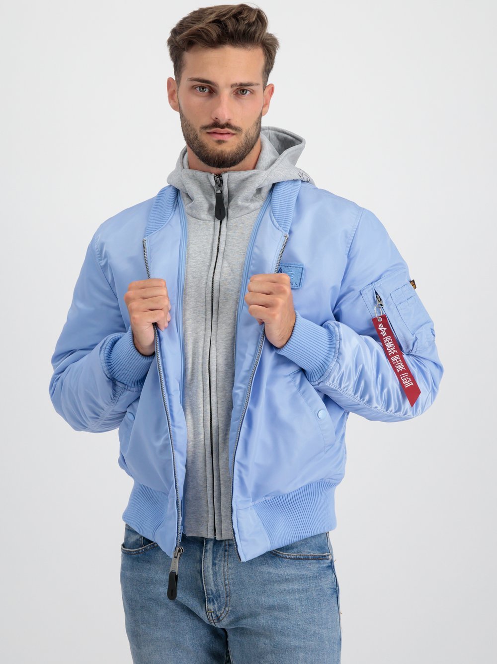 Alpha Industries Bomberjacke Herren blau, S
