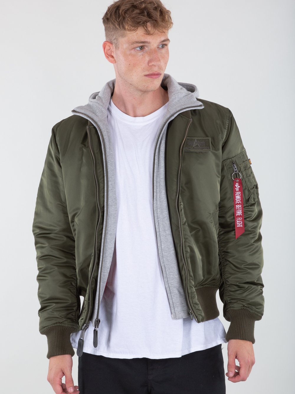 Alpha Industries Bomberjacke Herren grün, XL