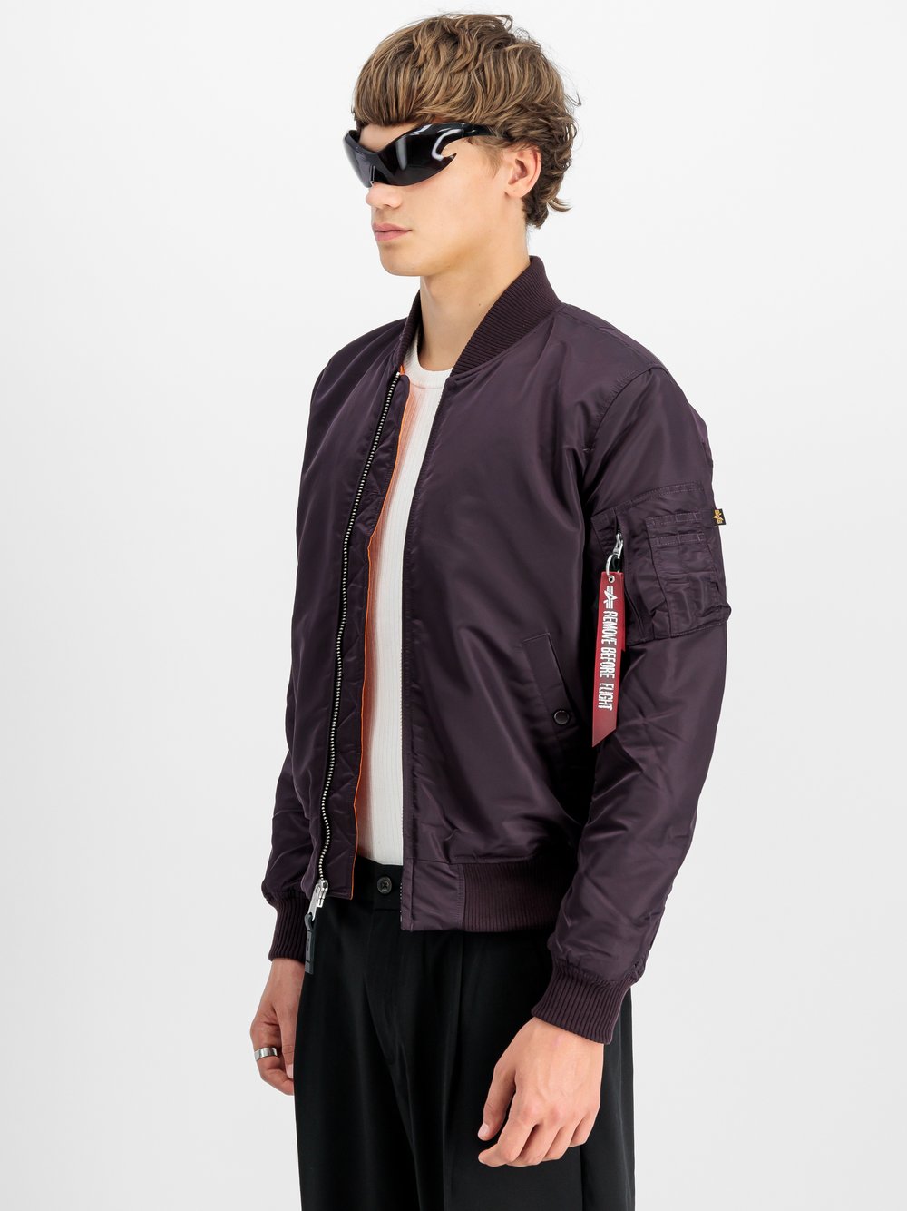 Alpha Industries Bomberjacke Herren lila, XXXL