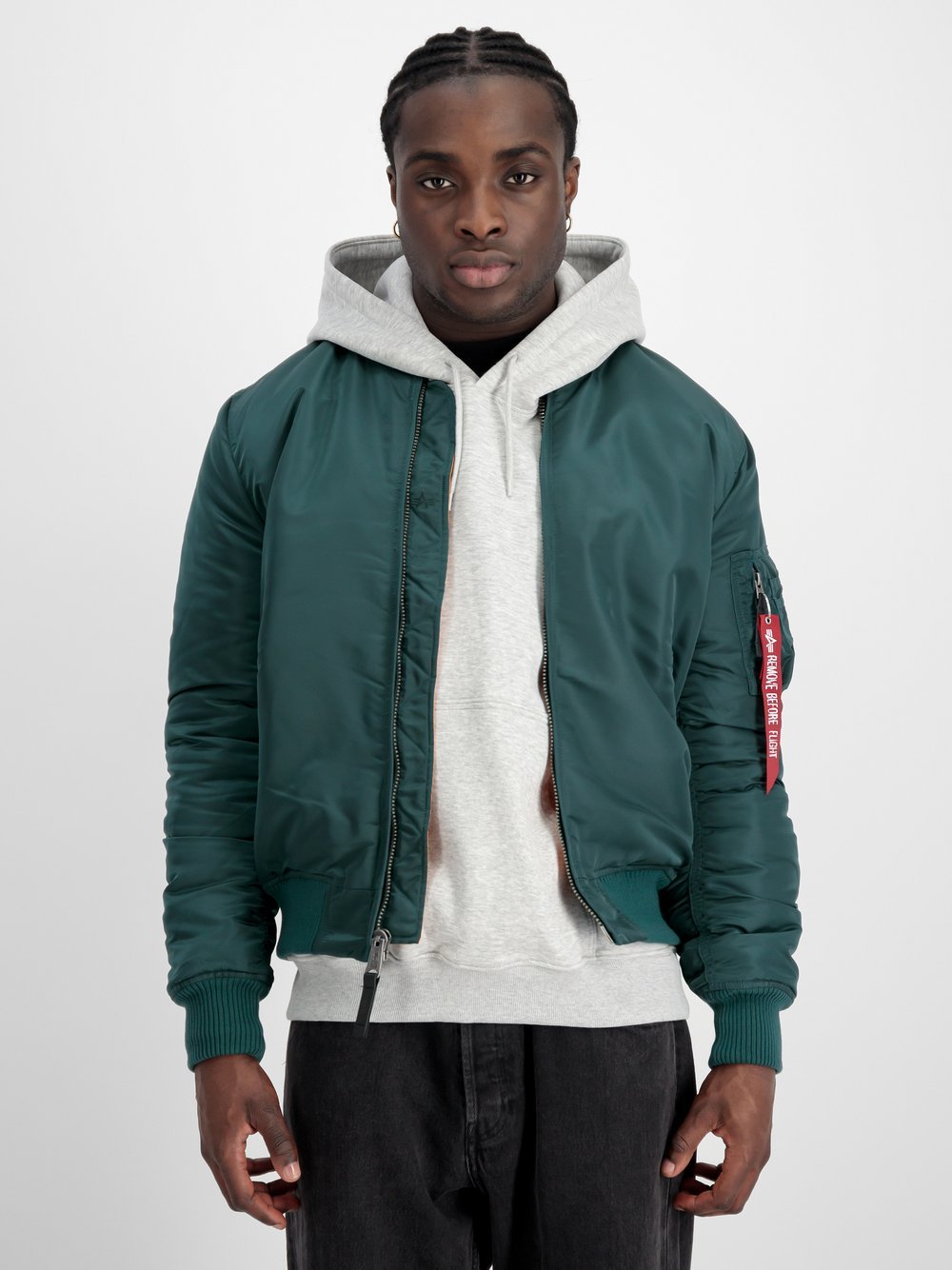 Alpha Industries Bomberjacke Herren grün, S