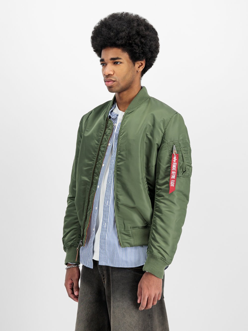 Thumbnail - Alpha Industries Bomberjacke Herren grün, XXXL