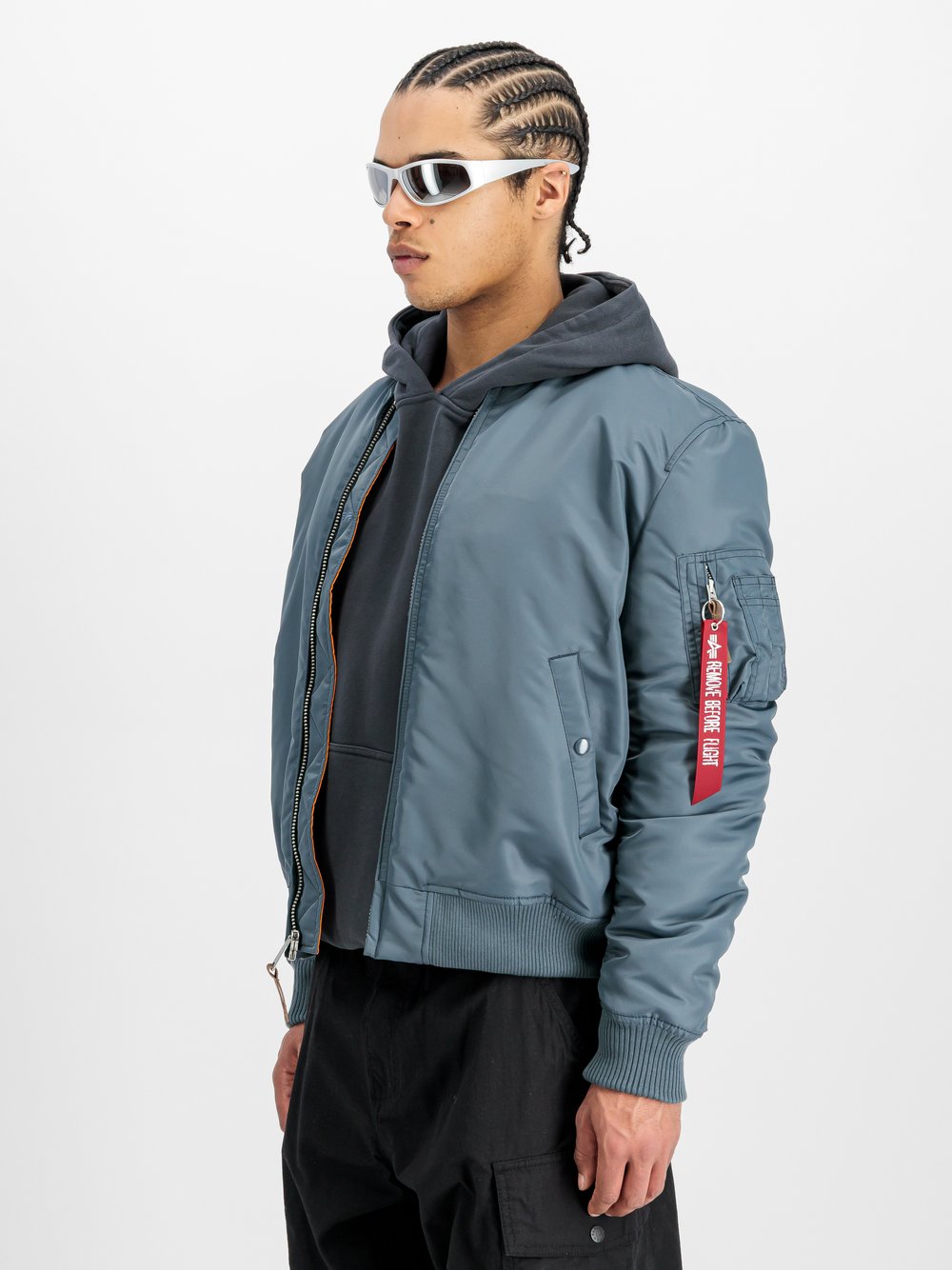 Alpha Industries Bomberjacke Herren Polyamid mehrfarbig, M