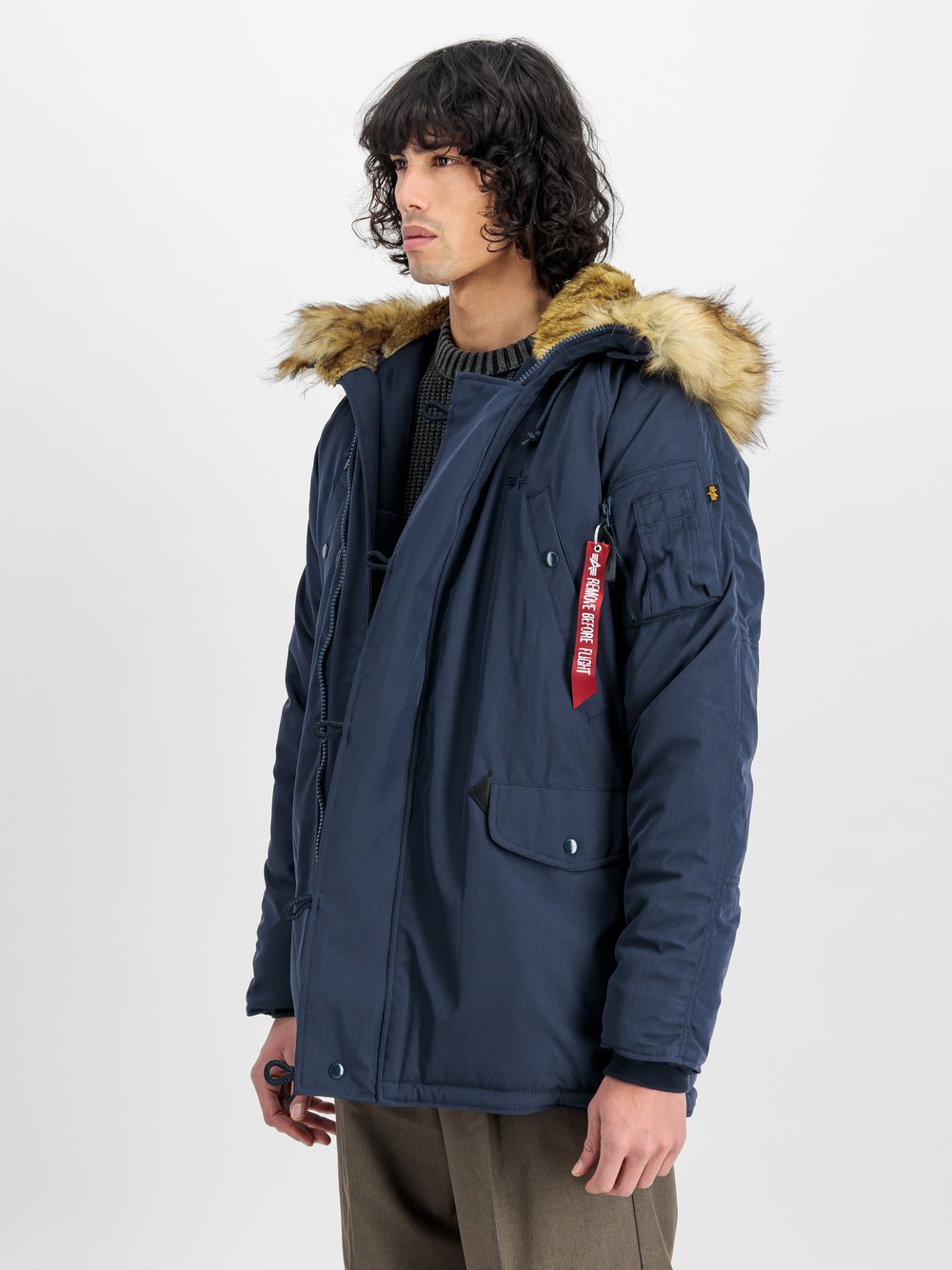 Thumbnail - Alpha Industries Winterjacke Herren blau, XXL