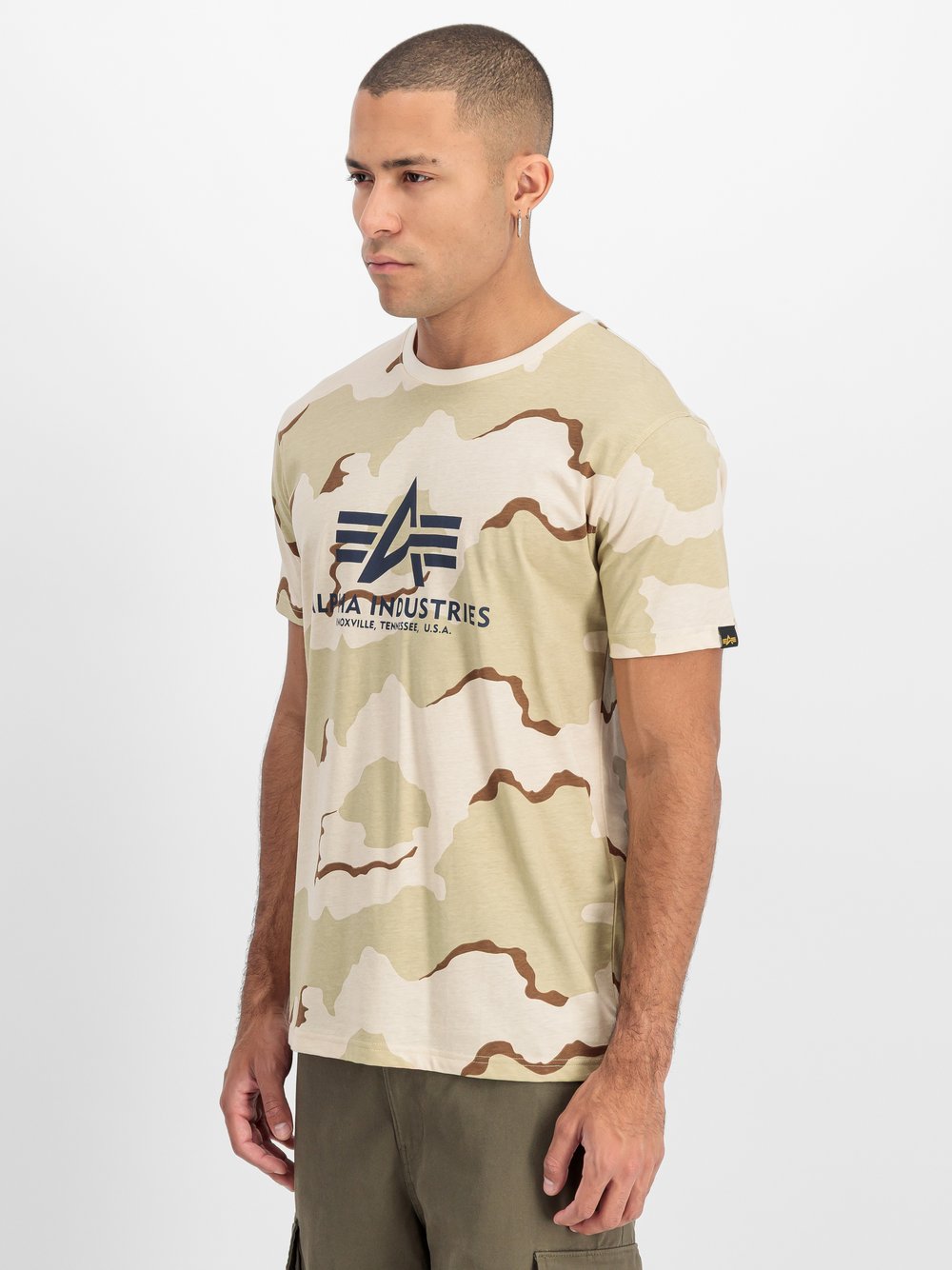 Alpha Industries T-Shirt Herren Baumwolle mehrfarbig gemustert, M