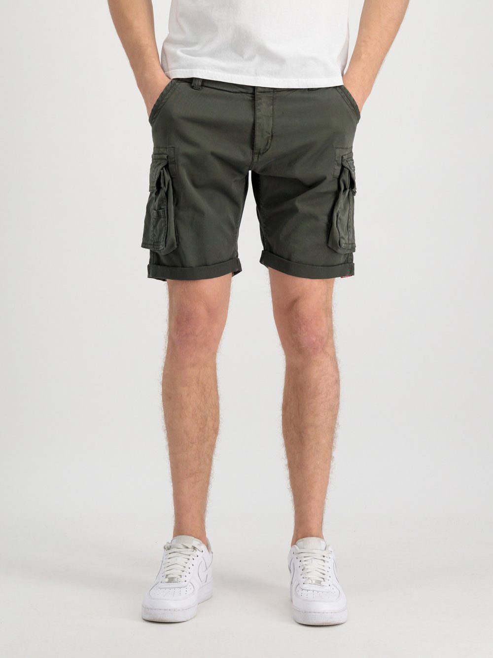 Alpha Industries Cargo-Shorts Herren Baumwolle grün, 29