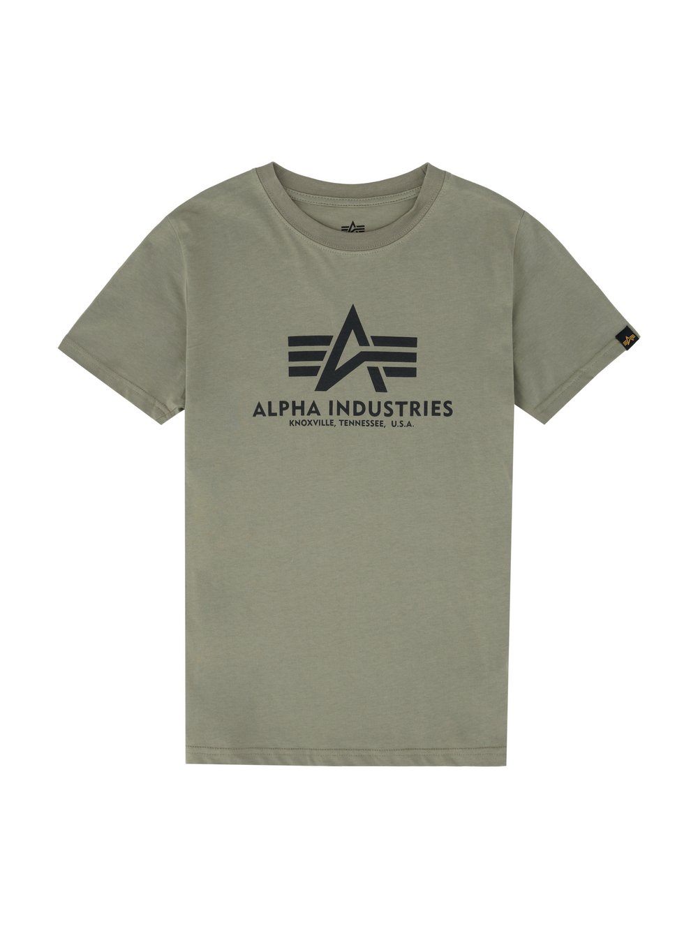 Alpha Industries T-Shirt Kinder Baumwolle grün bedruckt, 16