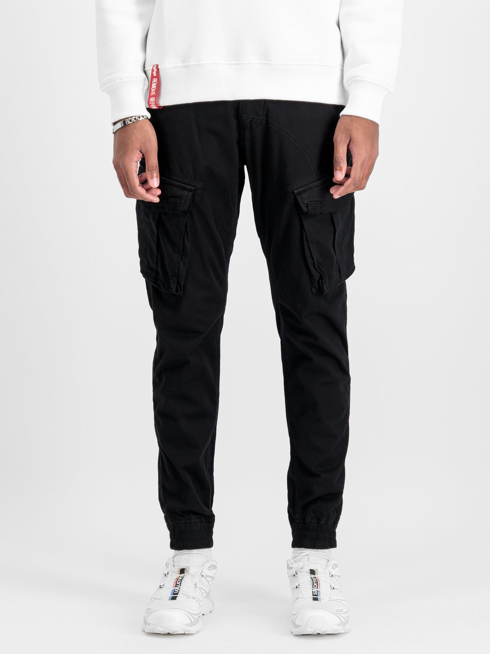 Alpha Industries Hose Herren Baumwolle schwarz, 28