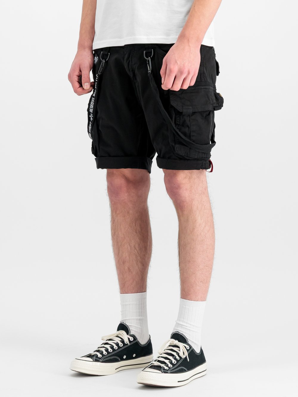Thumbnail - Alpha Industries Cargo-Shorts Herren Baumwolle schwarz, 30