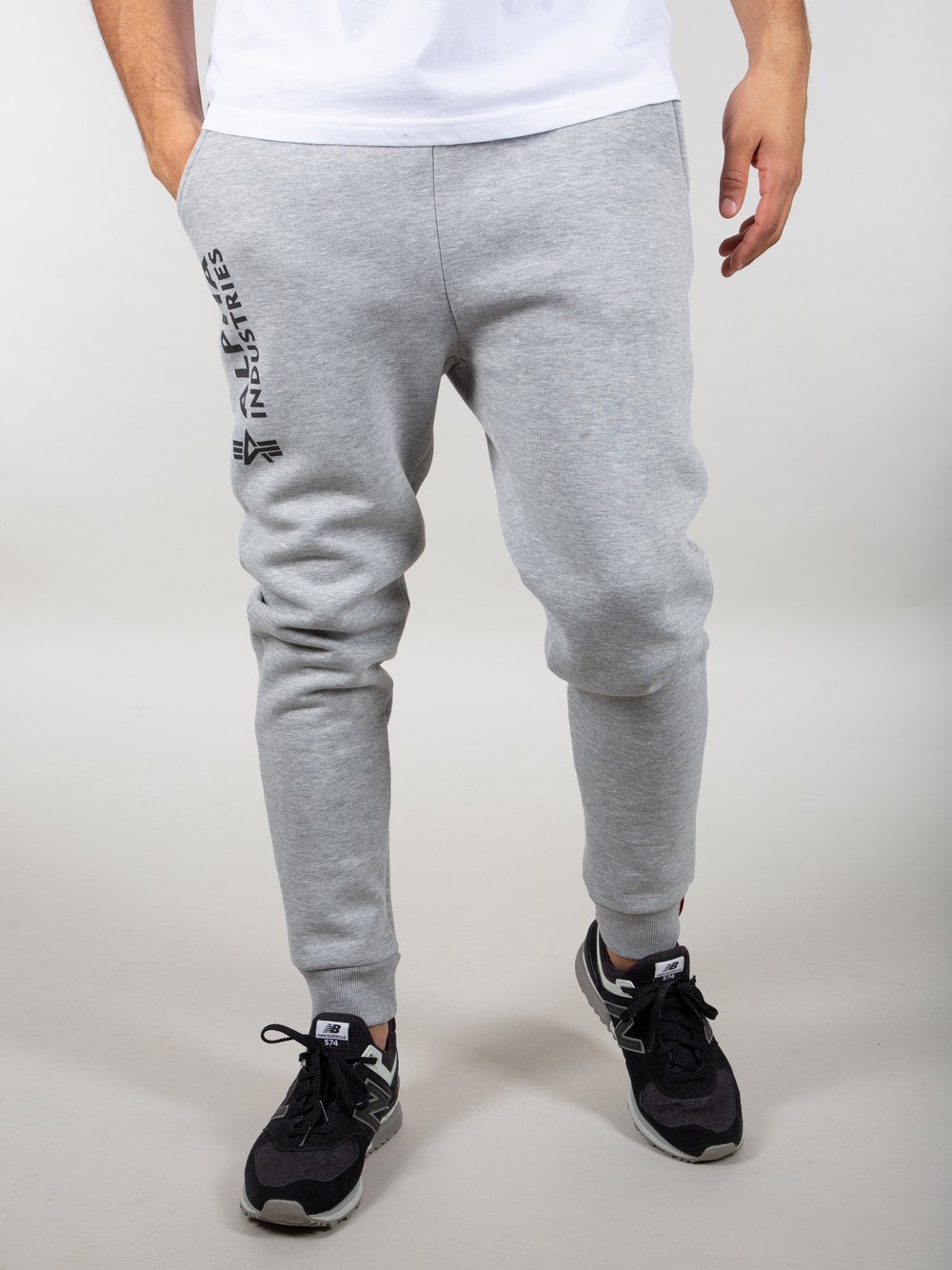 Alpha Industries Jogginghose Herren grau bedruckt, M