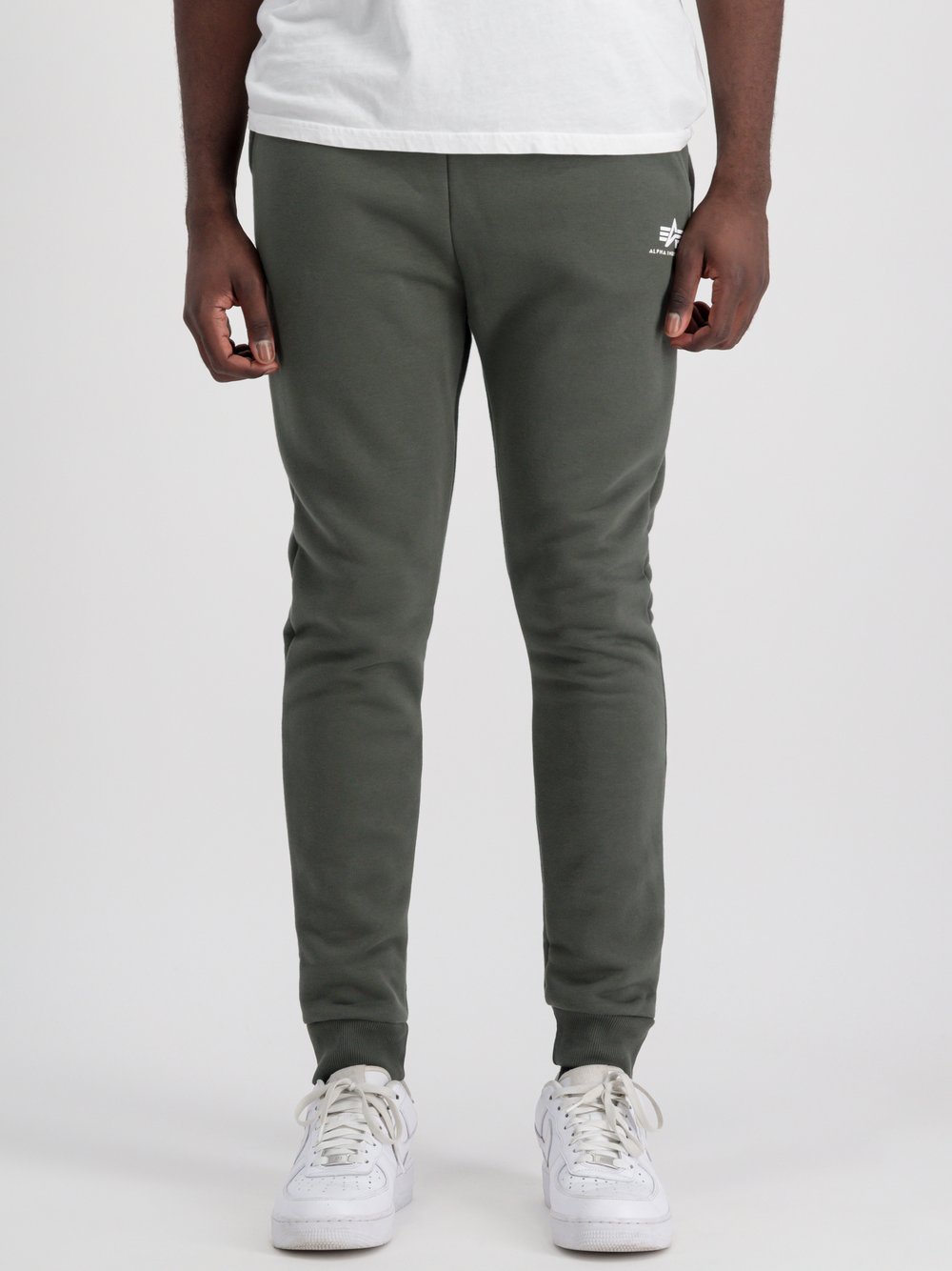 Alpha Industries Jogginghose Herren Baumwolle grün bedruckt, L