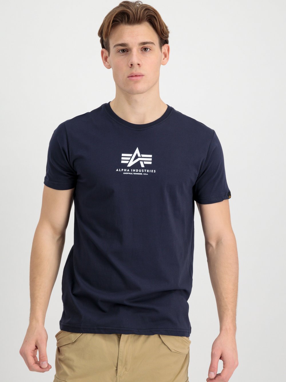 Alpha Industries T-Shirt Herren Baumwolle blau, S