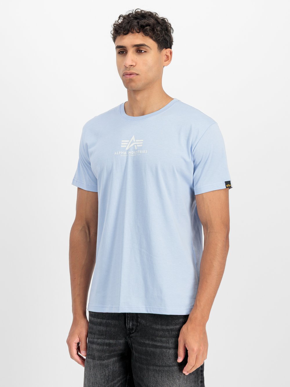 Alpha Industries T-Shirt Herren Baumwolle blau, XXXL