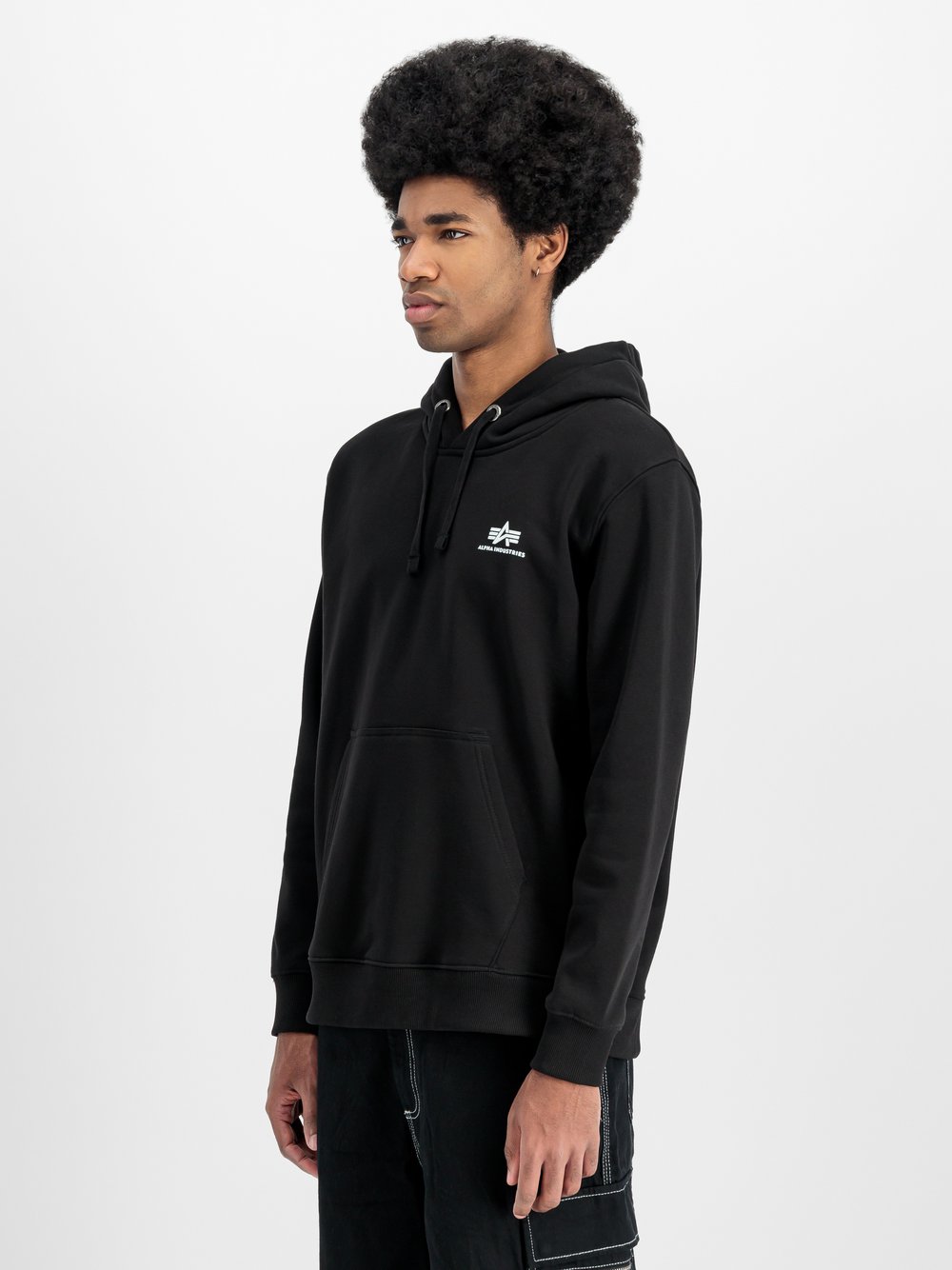 Thumbnail - Alpha Industries Kapuzensweatshirt Herren Baumwolle schwarz, XL