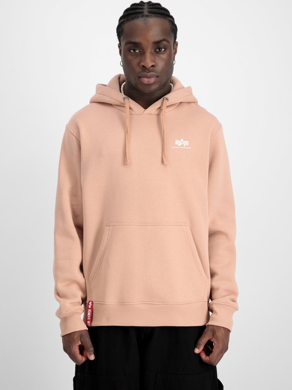 Alpha Industries Kapuzensweatshirt Herren Baumwolle orange, XXXL