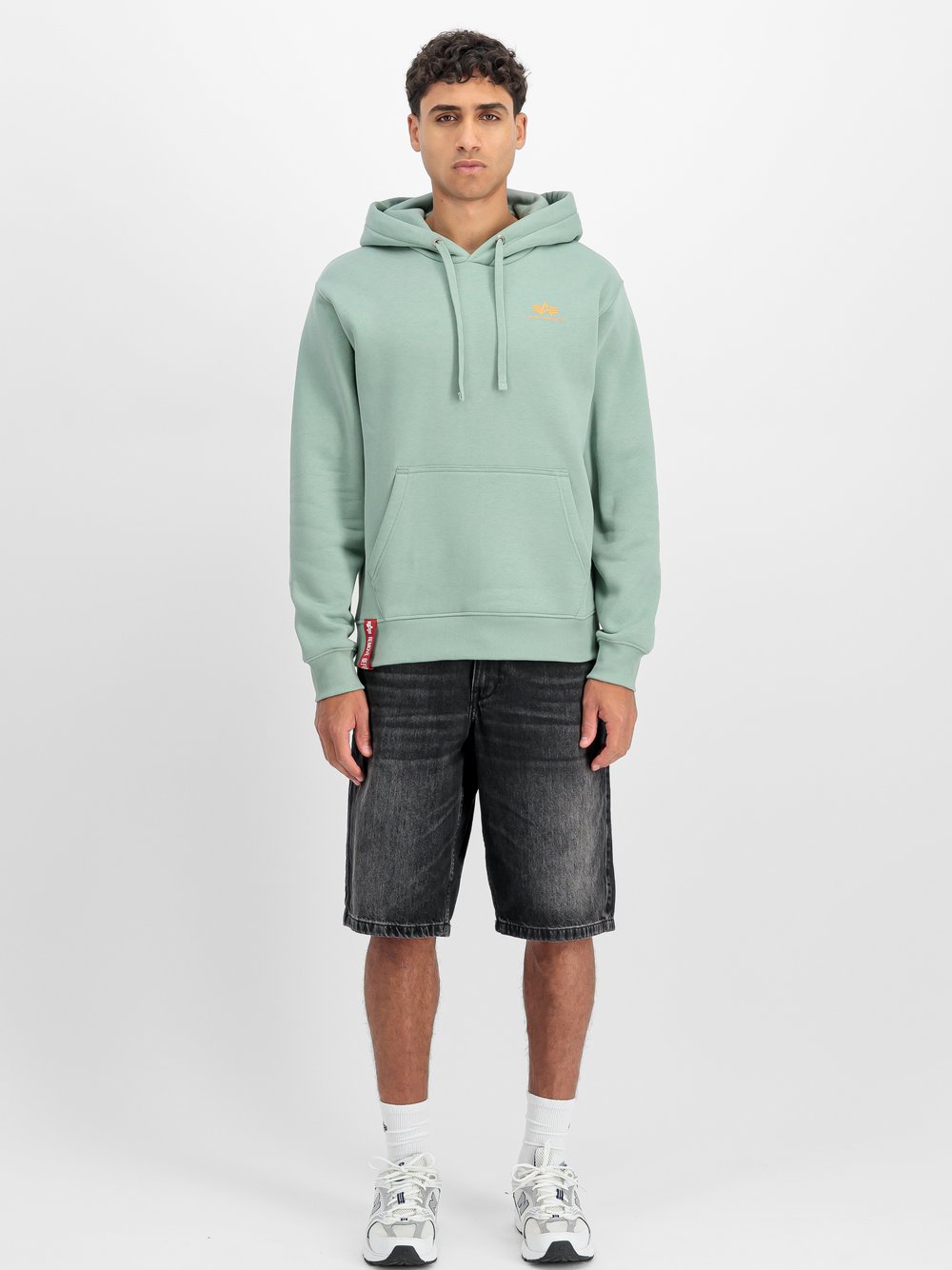 Alpha Industries Kapuzensweatshirt Herren Baumwolle grün, XXXL