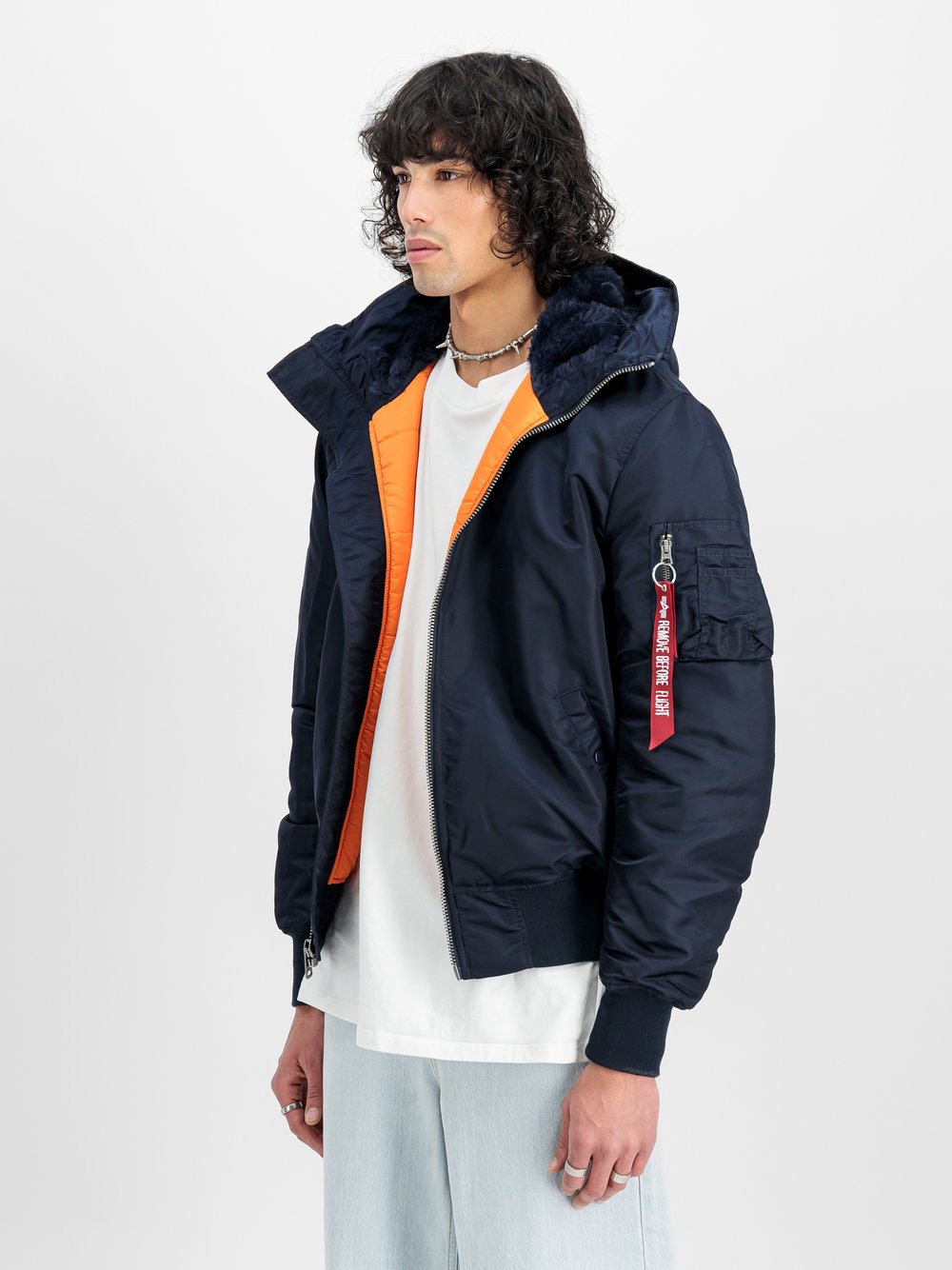 Thumbnail - Alpha Industries Bomberjacke Herren blau, M