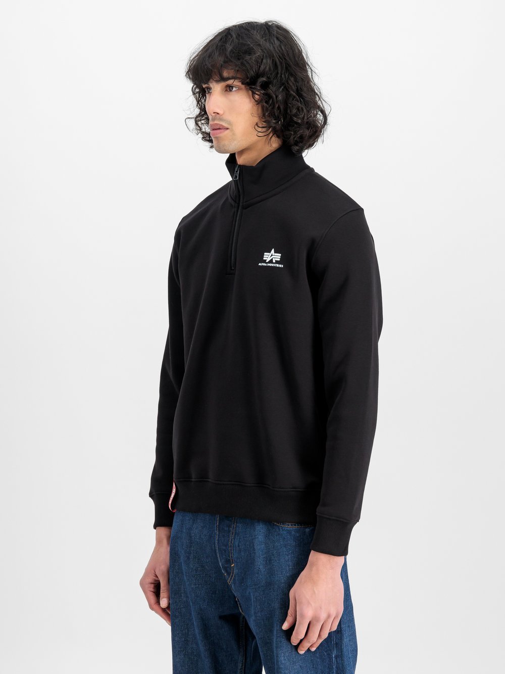 Alpha Industries Sweatshirt Herren schwarz bedruckt, XS