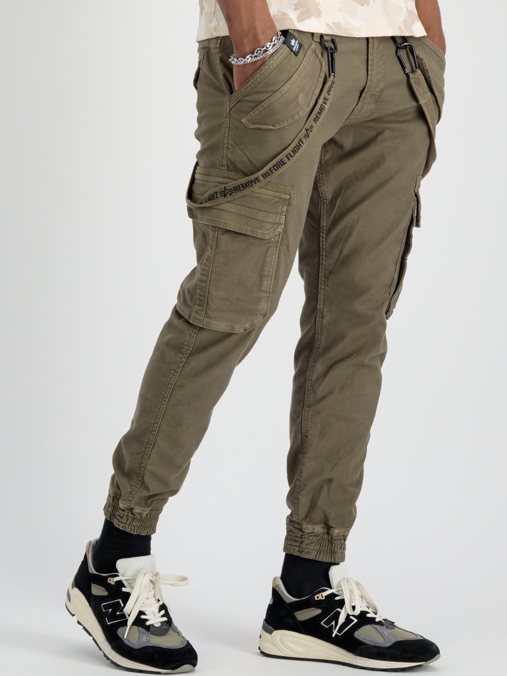 Alpha Industries Hose Herren Baumwolle beige, 34