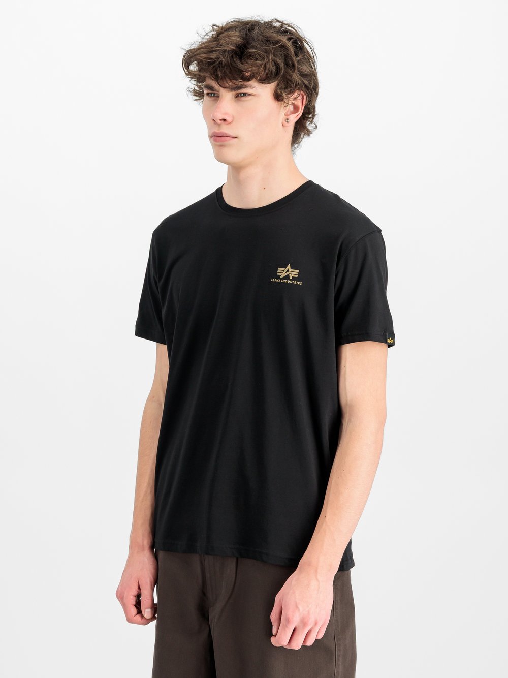 Alpha Industries T-Shirt Herren Baumwolle schwarz, XL