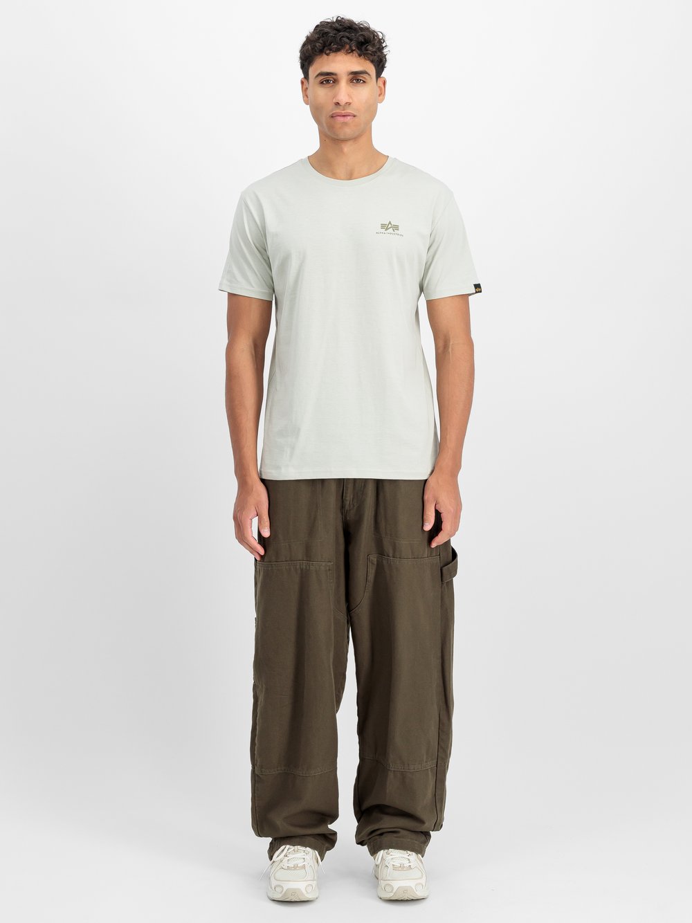 Alpha Industries T-Shirt Herren Baumwolle grau bedruckt, XXL