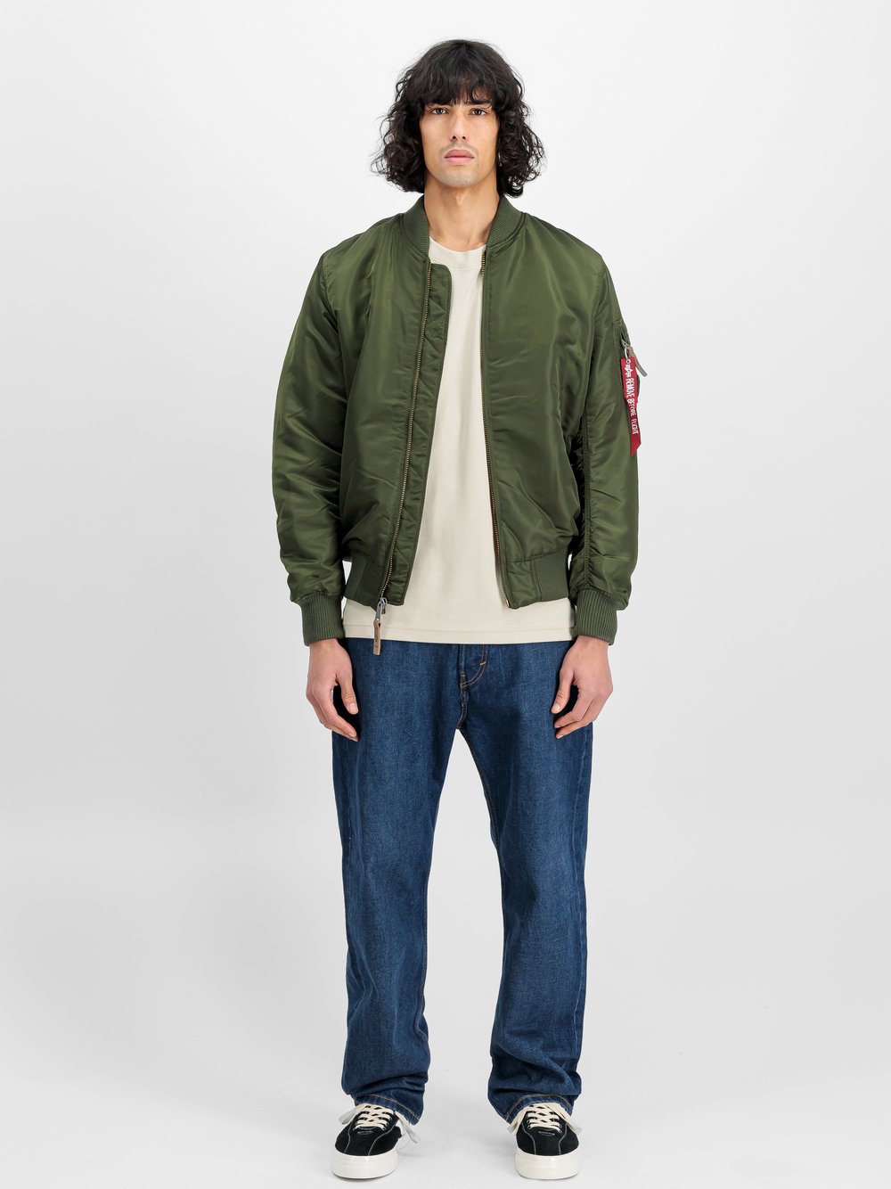 Alpha Industries Bomberjacke Herren grün, S