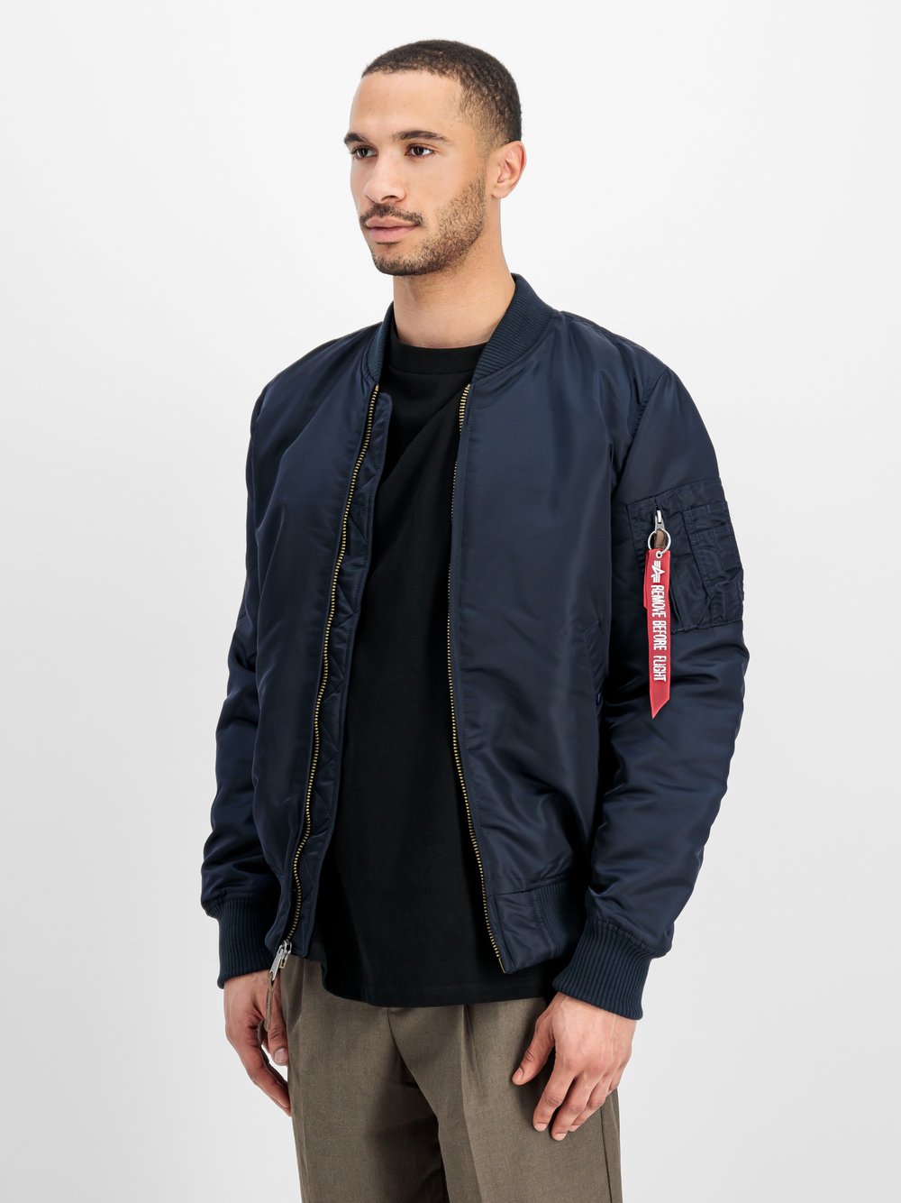 Alpha Industries Bomberjacke Herren blau, L