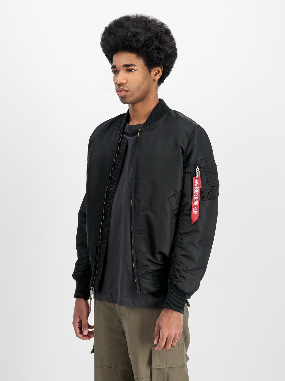 Alpha Industries Bomberjacke Herren schwarz, L