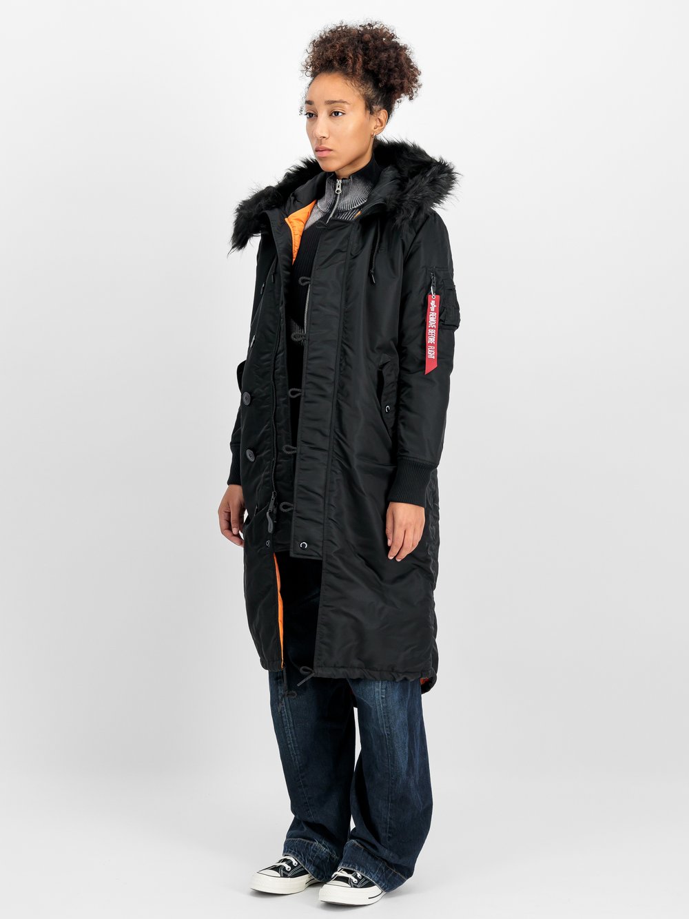 Alpha Industries Winterjacke Damen schwarz, S
