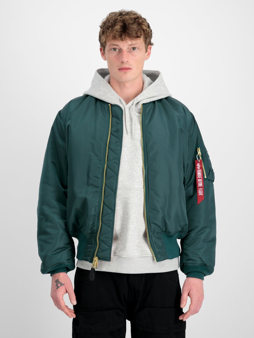 Alpha Industries Bomberjacke Herren grün, XL