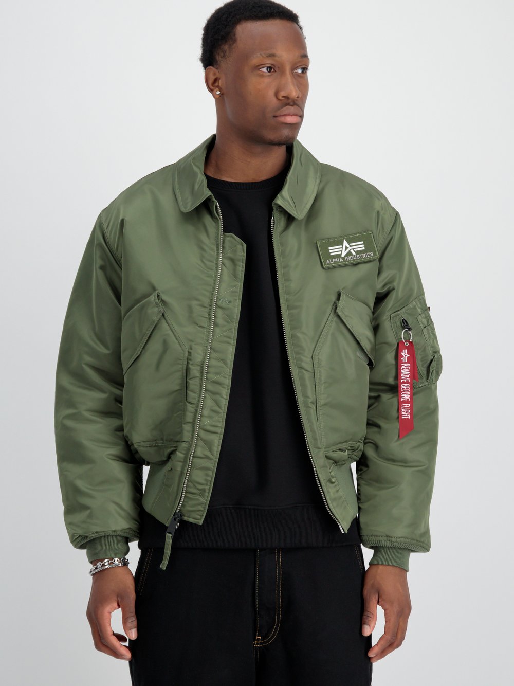 Alpha Industries Bomberjacke Herren grün, L