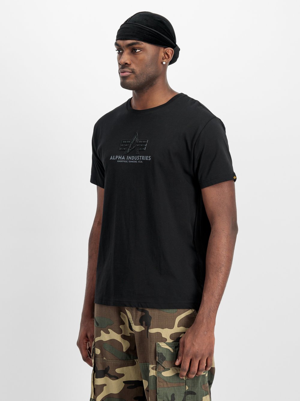 Alpha Industries T-Shirt Herren Baumwolle schwarz, M