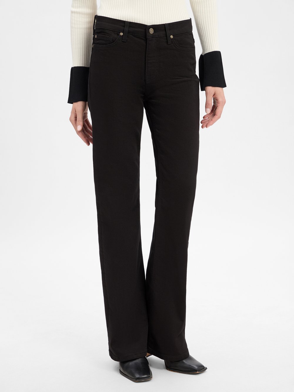 JOOP! Bootcut-Jeans Damen Baumwolle schwarz, 25