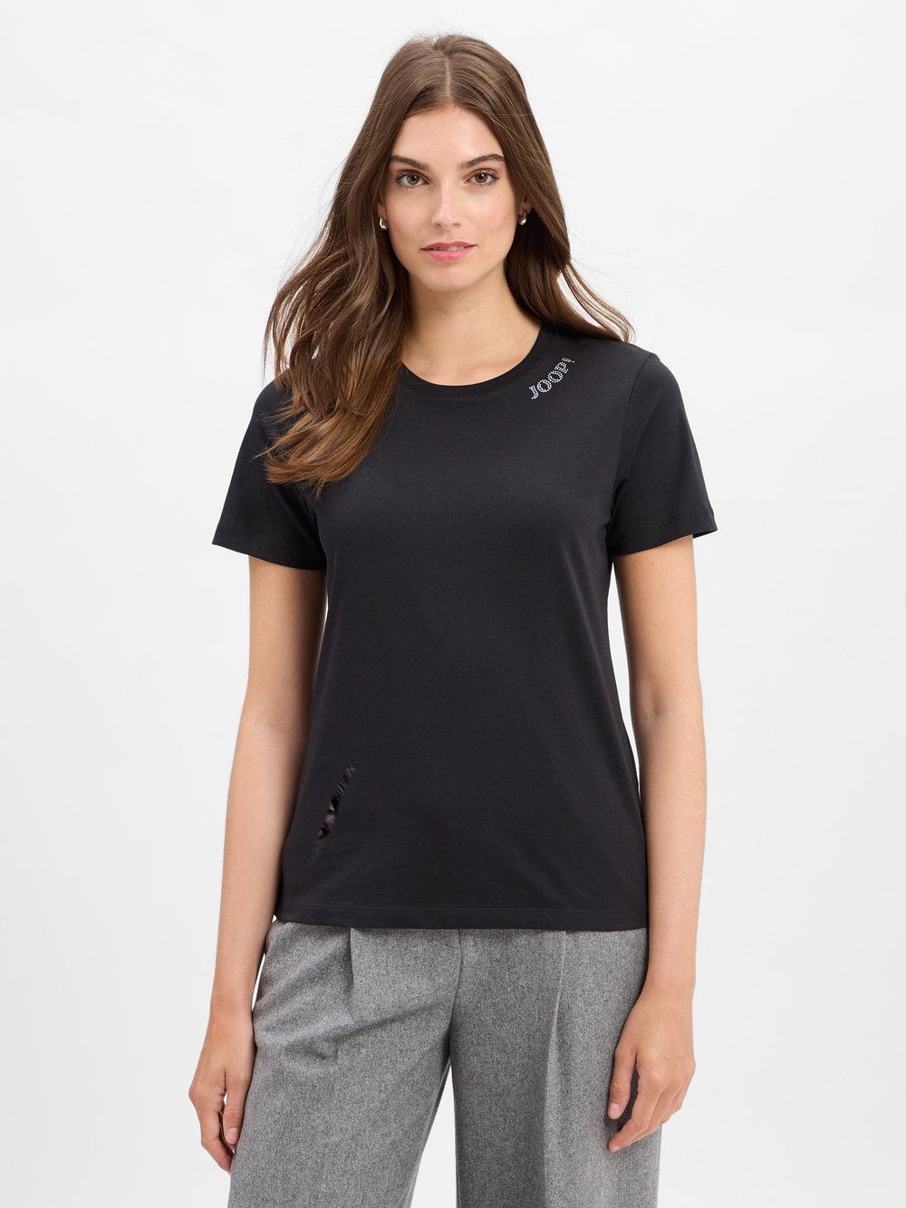 JOOP! T-Shirt Damen Baumwolle schwarz, 38