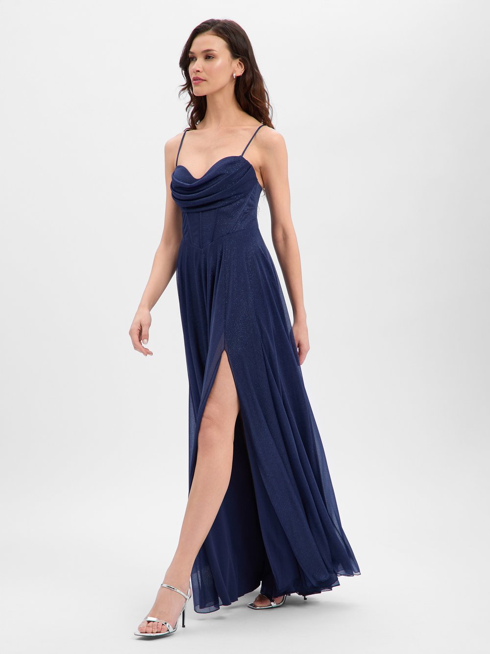 Marie Lund Abendkleid Damen blau, 42