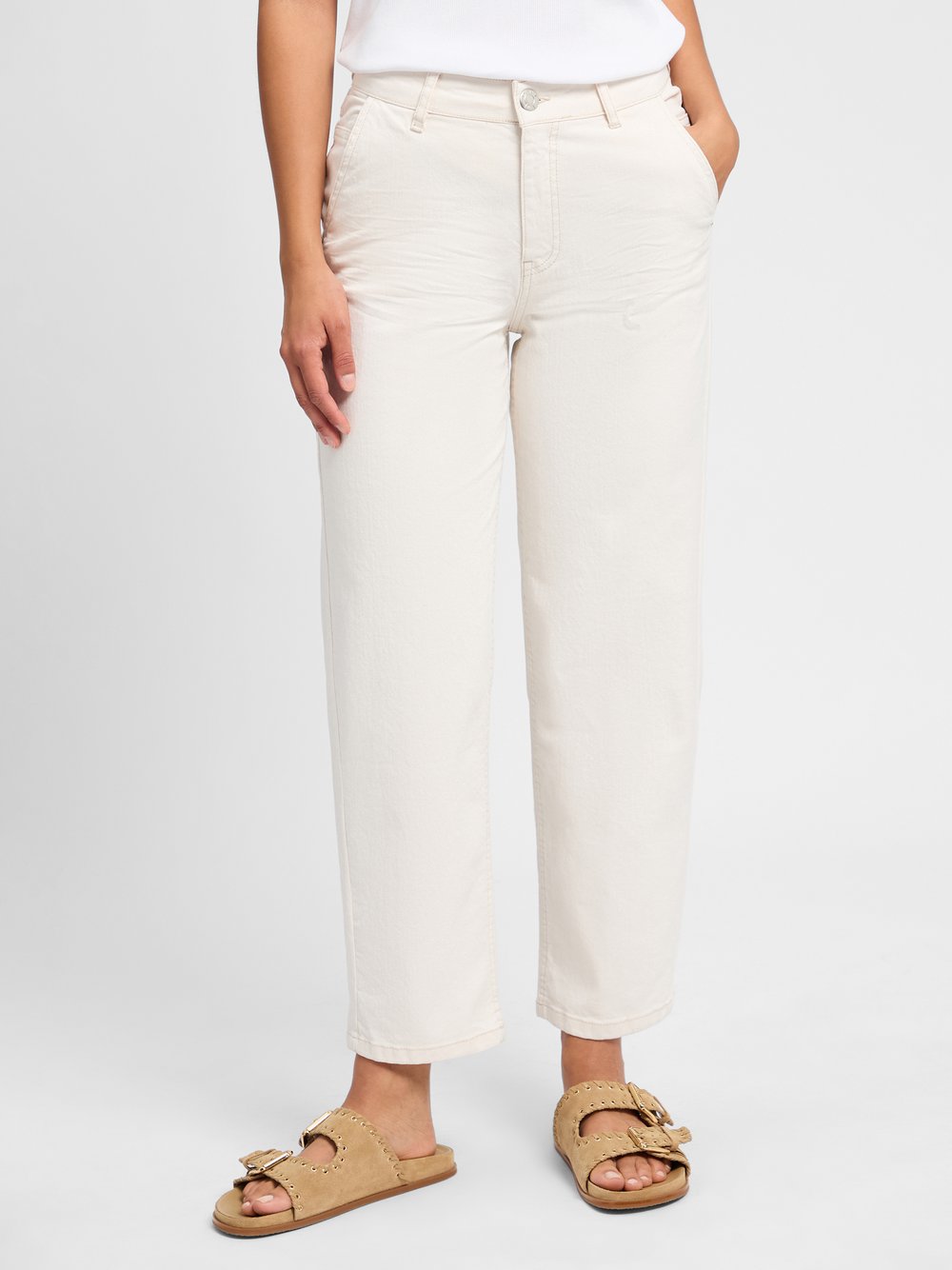 Opus Jeans Damen Baumwolle beige, 38-28