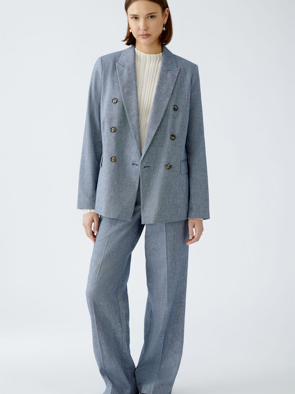 Thumbnail - Oui Blazer Damen blau, 40