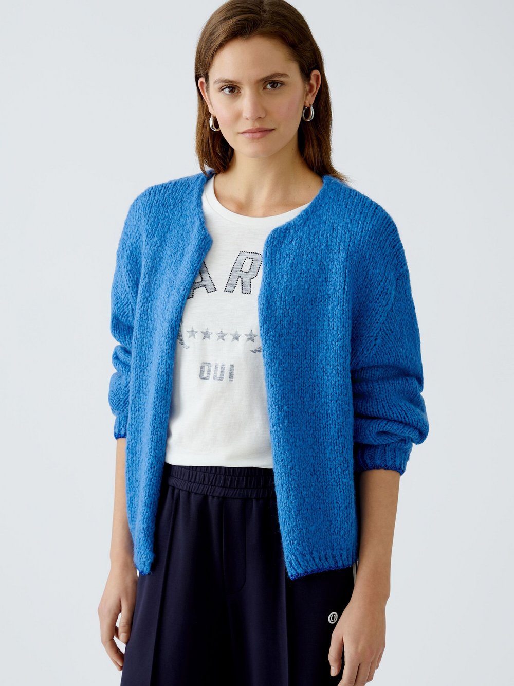 Oui Strickjacke Damen blau, 42