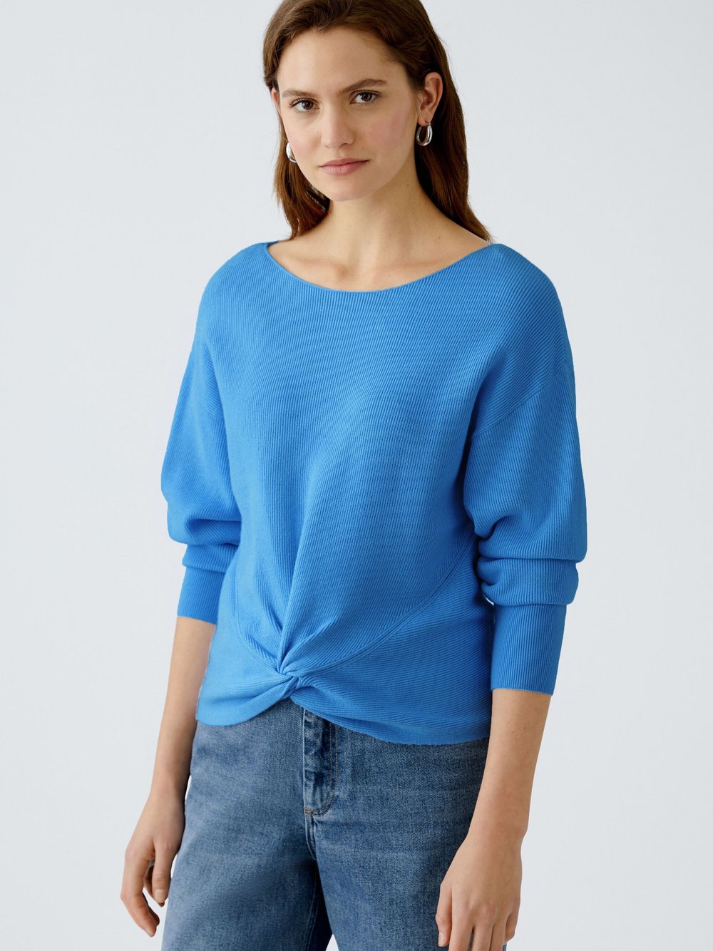Thumbnail - Oui Pullover Damen Viskose blau, 44