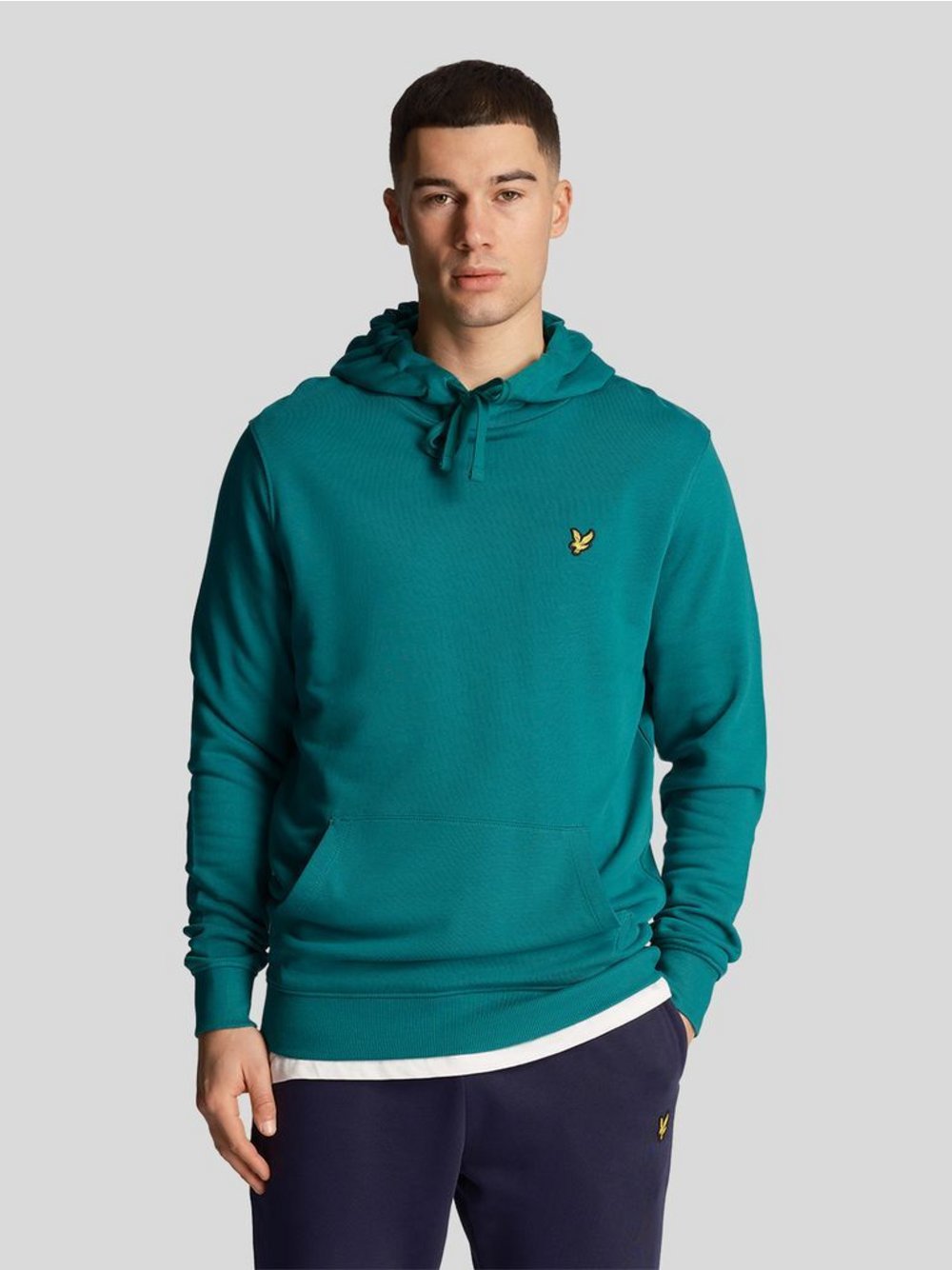 Lyle & Scott Kapuzenpullover Herren Baumwolle grün, M