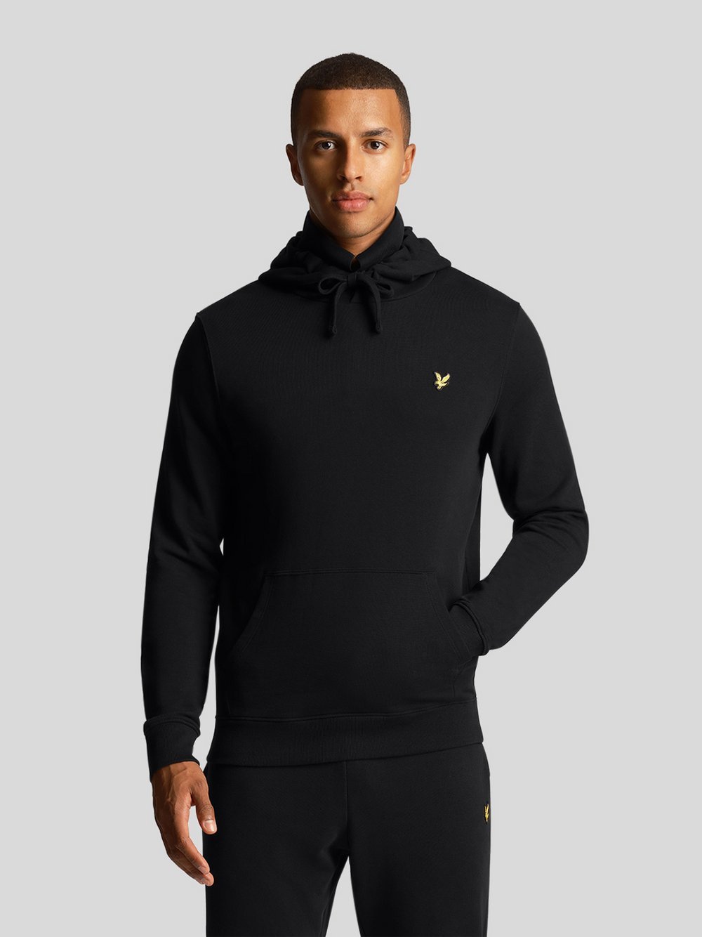 Lyle & Scott Kapuzenpullover Herren Baumwolle schwarz, S