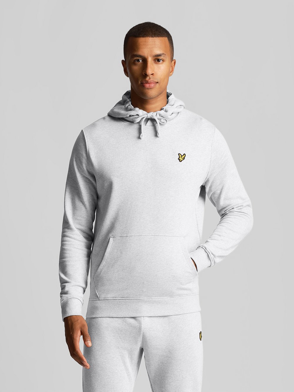 Lyle & Scott Kapuzenpullover Herren Baumwolle grau, L