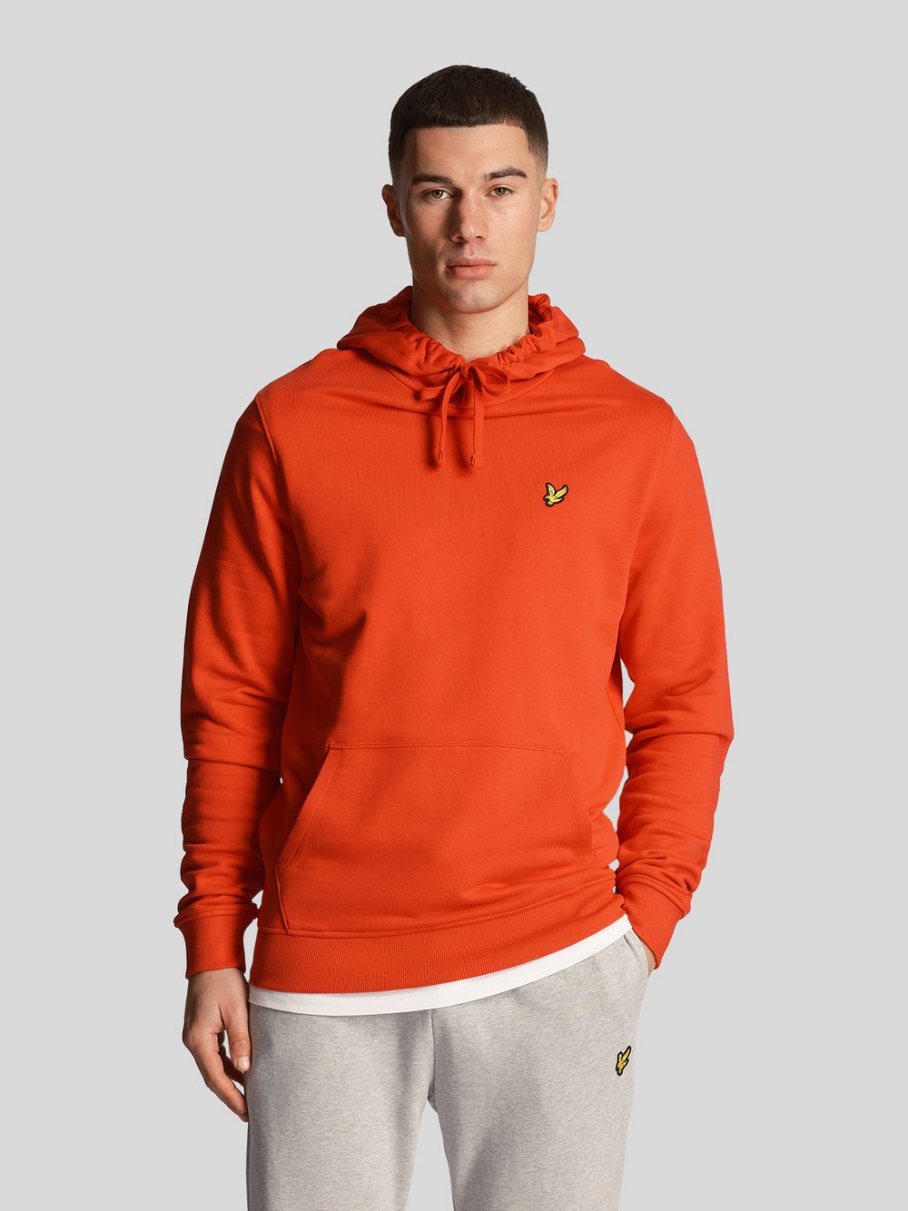 Lyle & Scott Kapuzenpullover Herren Baumwolle rot, M