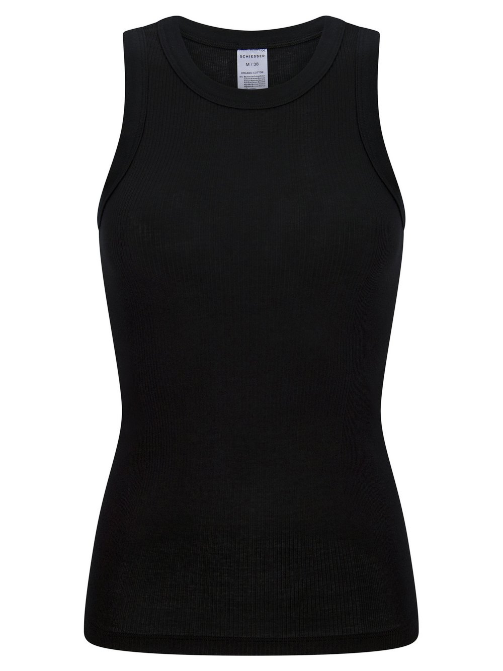 Thumbnail - Schiesser Trägertop  Damen Baumwolle schwarz, 40