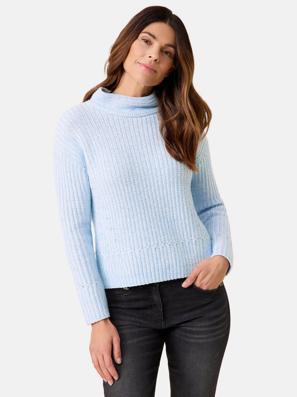 Gerry Weber Pullover Damen Baumwolle blau, 38