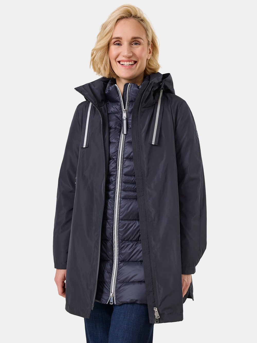 Gerry Weber Wintermantel Damen Polyamid blau, 36